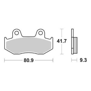 PASTIGLIE FRENO SBS ANTERIORI HONDA SH 125/150 